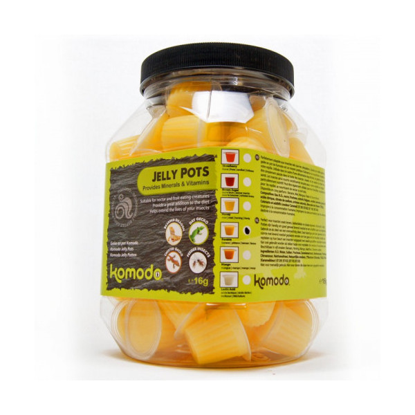 Корм банановый в геле, для рептилий Komodo Jelly Pot Banana Jar (60 шт)