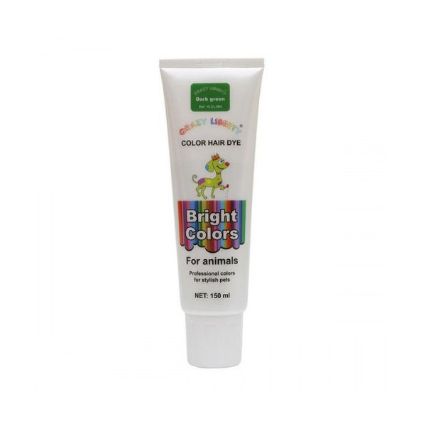Краска для шерсти Crazy Liberty Color Hair Dye 150 мл. Dark Green.
