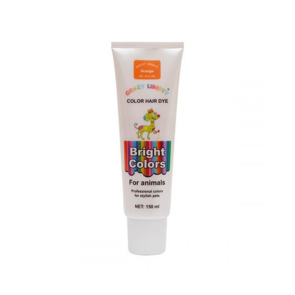 Краска для шерсти Crazy Liberty Color Hair Dye 150 мл. Orange.