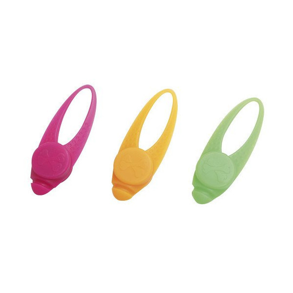 LED брелок на ошейник Croci Twinkle, для собак, силикон, цвета в ассортименте, 8.5×2×1.6 см, цена за 1 шт