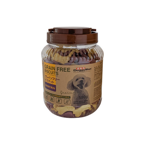 Лакомство DoggyMan Biscuits Purple sweet potato&sweet potato, беззерновой бисквит, с бататом для собак, 580 г