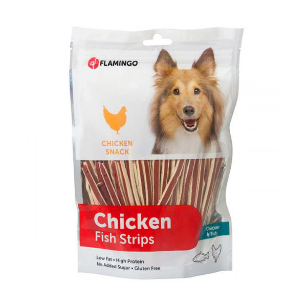 Лакомство Flamingo Chickеn Snack Sandwich для собак, 400 г