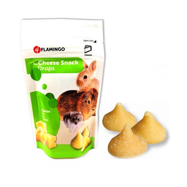 Лакомство Flamingo Drops Cheese для грызунов, 75 г
