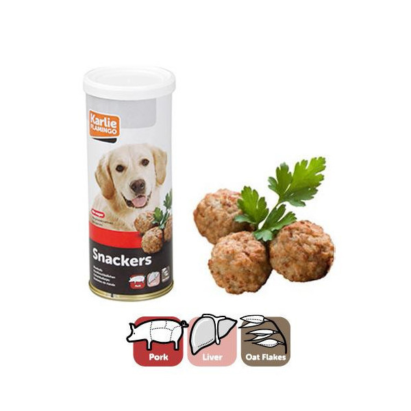 Лакомство Flamingo Meatballs натуральное для собак, мясные фрикадельки, 120 г
