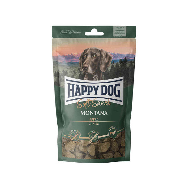 Лакомство Happy Dog SoftSnack Montana для собак, с кониной, 100 г