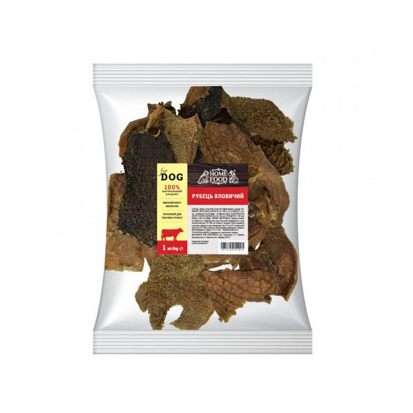 Лакомство Home Food Рубец говяжий для взрослых собак, 1 кг