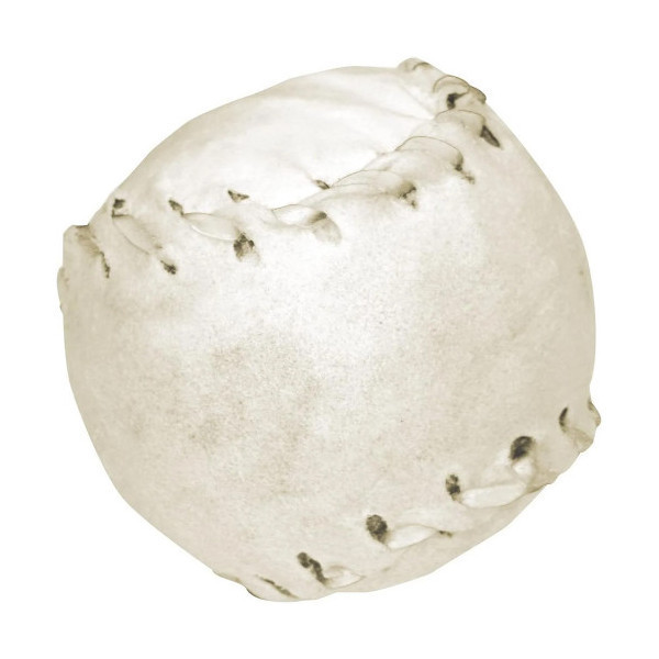 Лакомство Мяч бейсбольный Croci King Bone Buffalo для собак, белый, 7.5 см, 140 г, 6 шт/уп