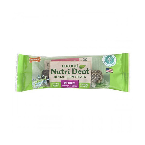 Лакомство Nylabone Nutri Dent Natural натуральное, жевательное, для чистки зубов, для собак, M