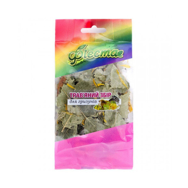 Лакомство Природа Фиеста для грызунов, травяной сбор, 20 г
