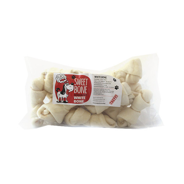 Лакомство Sweet Bone Кость белая дутая Дента 10 шт/упак, 500 г