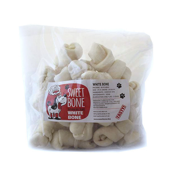 Лакомство Sweet Bone Кость белая дутая Дента 8 шт/упак, 450 г