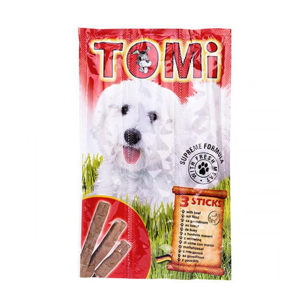 Лакомство Tomi Sticks Dog Beef с говядиной, для собак, 30 г