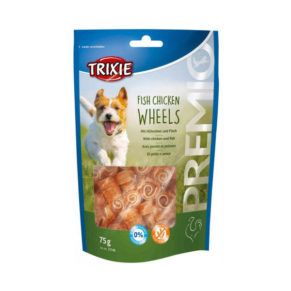 Лакомство Trixie - Fish Chicken Wheels рыба с курицей, для собак, 75 г