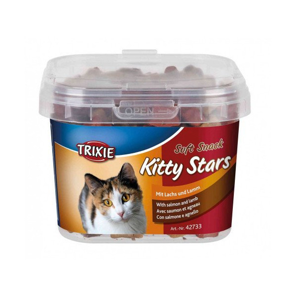 Лакомство Trixie Kitty Stars для кошек, лосось с ягнёнком, 140 г