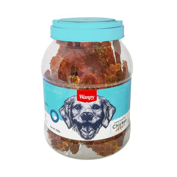 Лакомство Wanpy Chicken Jerky вяленое куриное филе, для собак, 908 г