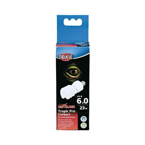 Лампа для террариума Trixie Tropic Pro Compact 6.0, 6×15.2 см, 23 Вт
