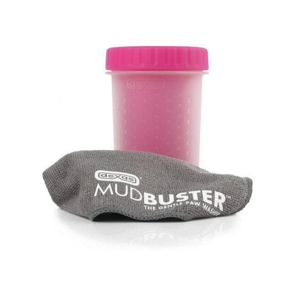 Лапомойка Dexas MudBuster средняя, розовая, высота 15 см, диаметр 10 см