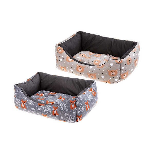 Лежак Ferplast Coccolo 80 Teddy-Fox для собак и кошек, 78×56×22 см