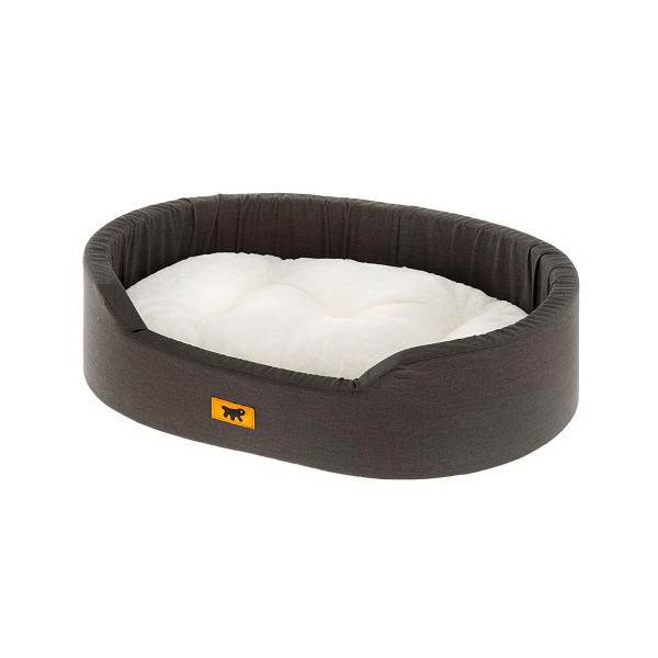Лежак Ferplast Dandy F 80 для собак и кошек, с искусственным мехом, 80×55×20 см