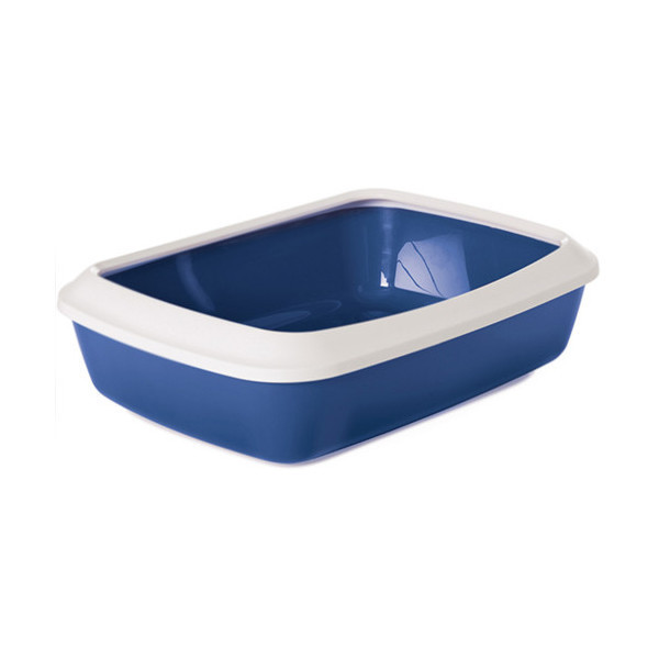 Лоток туалет с бортиком Savic Iriz Nordic Litter Tray для кошек, синий, 42×31×12.5 см