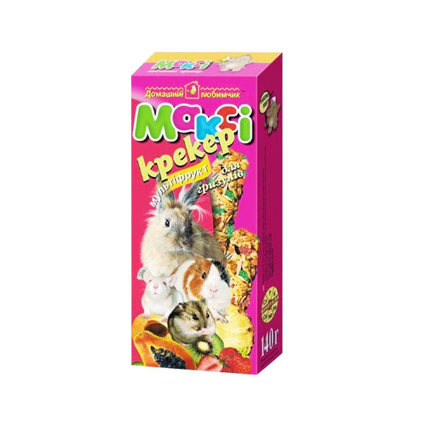 Макси крекер для грызунов мультифруктовый, бонус +15%