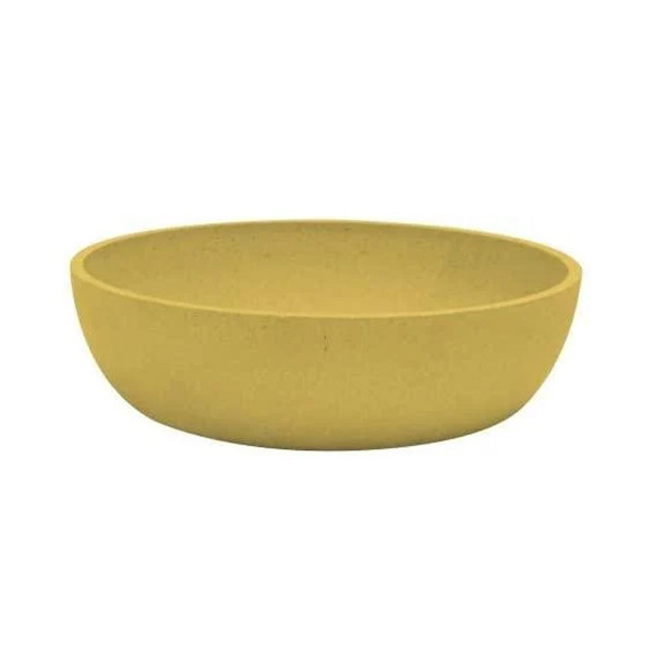 Миска Croci Bamboo для собак, бамбуковое волокно, желтая, 1 л, 17 см