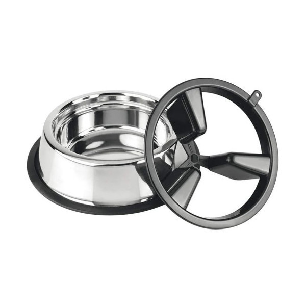 Миска Croci Slow Eating 2in1 для медленного кормления собак, металл, 27 см