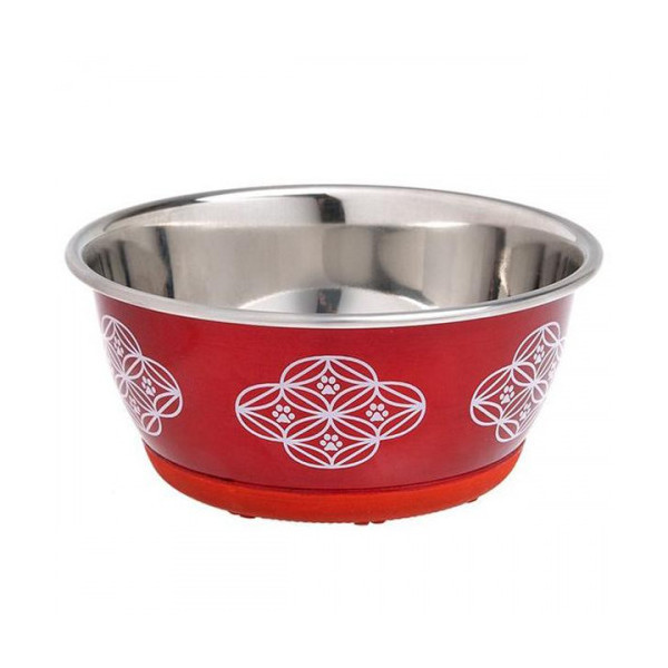 Миска Flamingo Bowl Selecta Red для собак и котов, 13 см, 500 мл
