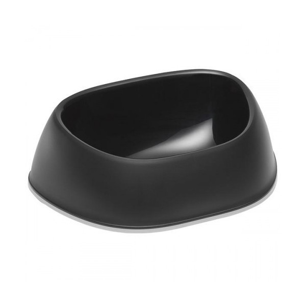 Миска Moderna Sensibowl для собак и кошек, пластик, черная галька, 200 мл, 19,8×15×4.9 см