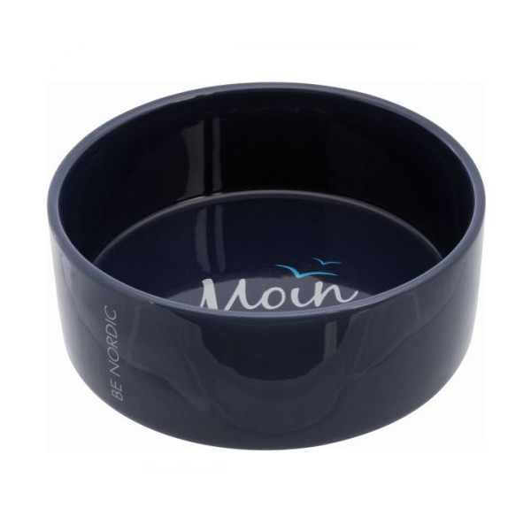Миска Trixie Be Nordic для собак и кошек, керамика, темно-синяя, 1,4 л/20 см