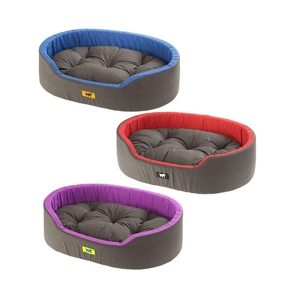 Мягкий лежак Ferplast Dandy 65 Blue-Green-Purplele для собак и кошек, 65×46×28 см