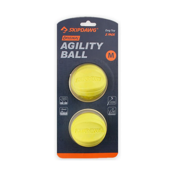 Набор мячей для собак BronzeDog Skipdawg Agility ball из 2 штук по 7 см