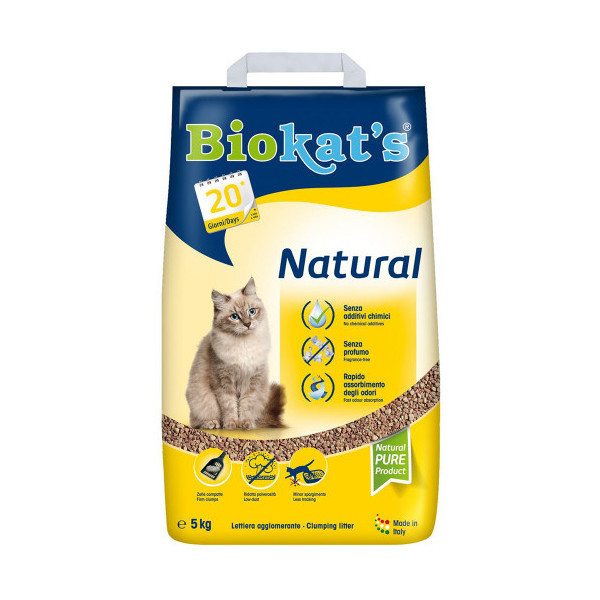 Наполнитель Biokats NATURAL, для кошачьего туалета, 5 кг