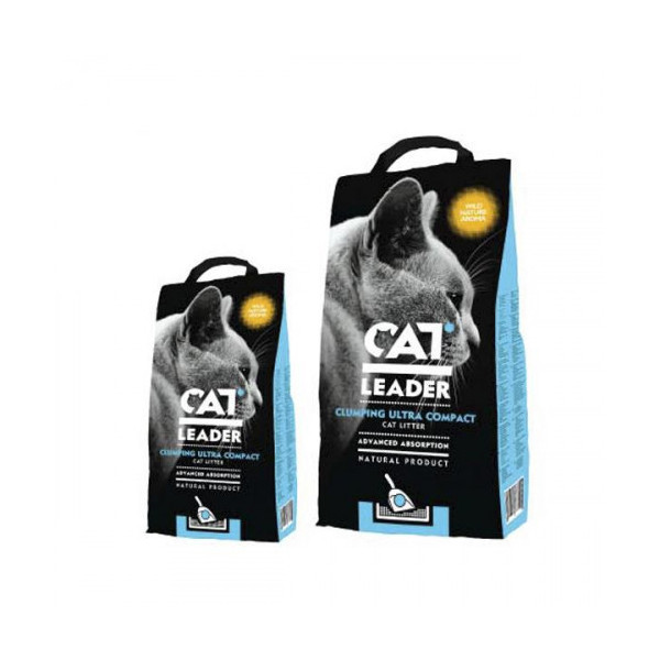 Наполнитель Cat Leader Wild Nature ультра-комкующийся в кошачий туалет, 5 кг