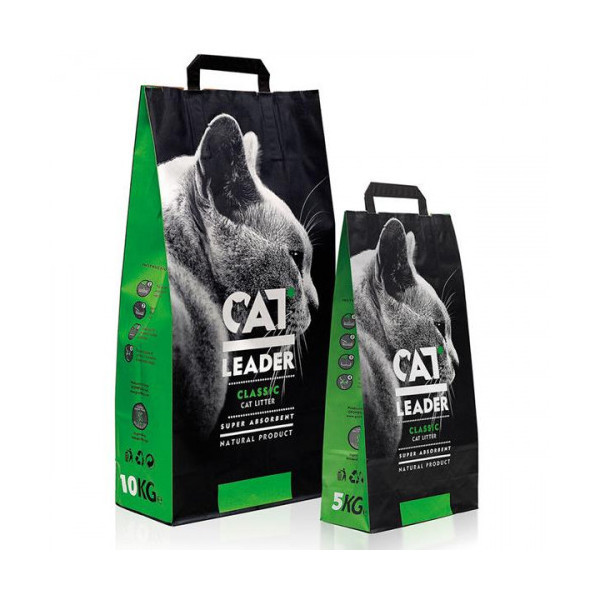 Наполнитель Cat Leader супер-впитывающий в кошачий туалет, 2 кг
