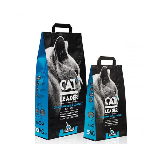 Наполнитель Cat Leader ультра-комкующийся в кошачий туалет, 5 кг