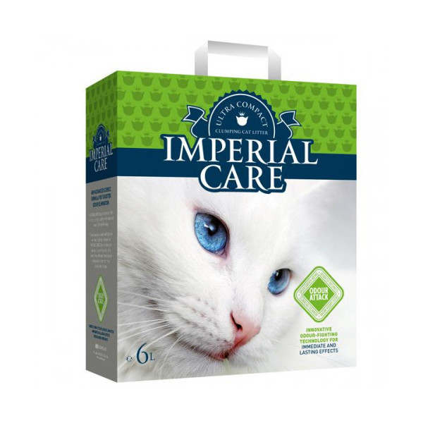 Наполнитель Imperial Care Odour Attack ультра-комкующийся, для кошек, с ароматом летнего сада, 6 кг