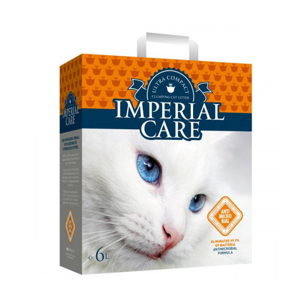 Наполнитель Imperial Care Silver Ions ультра-комкующийся в кошачий туалет, антибактериальный, 10 кг