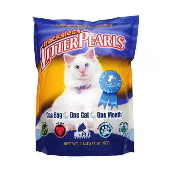 Наполнитель Litter Pearls TrackLess для туалетов, кварцевый, для кошек, 9.07 кг