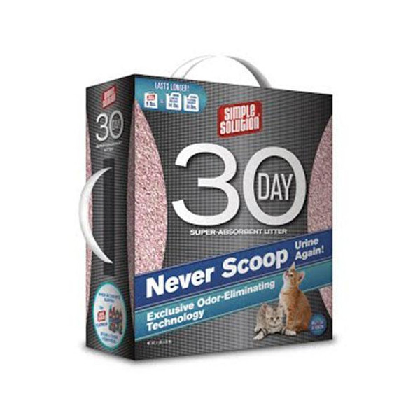 Наполнитель туалетов Simple Solution 30-Day Super Absorbent Cat Litter для кошек, 4.1 кг