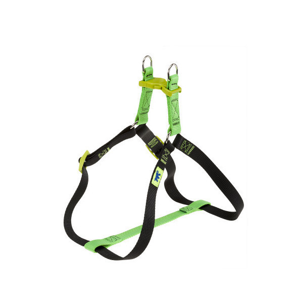 Нейлоновая шлейка Ferplast Easy P Colours Small Green для собак, A=B: 35÷53 см