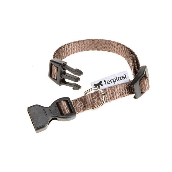 Нейлоновый ошейник Ferplast Club C10/32 Colours Brown для собак, коричневый, 23x32 см