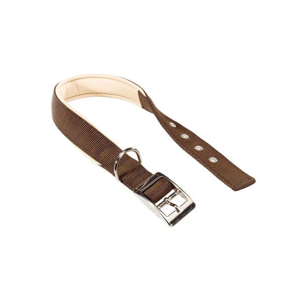 Нейлоновый ошейник Ferplast Daytona C25/45 Brown для собак, коричневый, A: 37x45 см, B: 25 мм