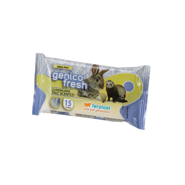 Очищающие салфетки Ferplast Genico Fresh Rodent Talc для грызунов, x15