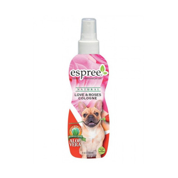 Одеколон Espree Love & Roses Cologne для собак с ароматом цветущего розового сада, 118 мл