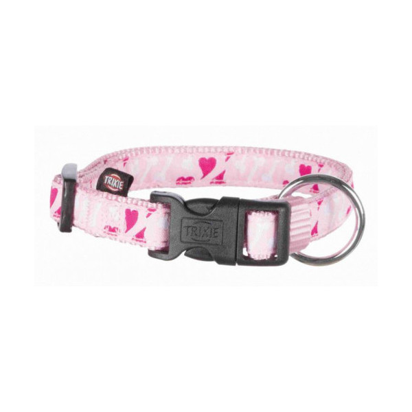 Ошейник Trixie Modern Art Rose Heart L-XL 40-65 см х 25 мм, розовый