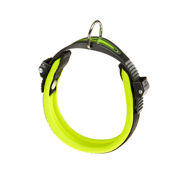 Ошейник на мягкой подкладке Ferplast Ergofluo C15/33 Yellow для собак, A: 25÷33 см, B: 15 мм