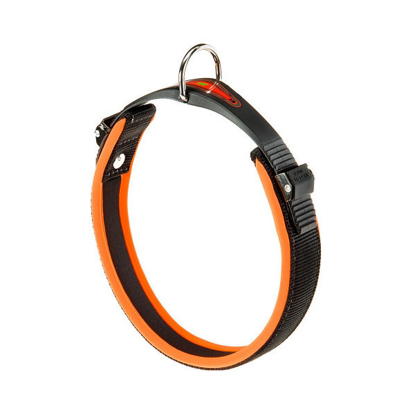 Ошейник на мягкой подкладке Ferplast Ergofluo C25/60 Orange для собак, A: 52÷60 см, B: 25 мм