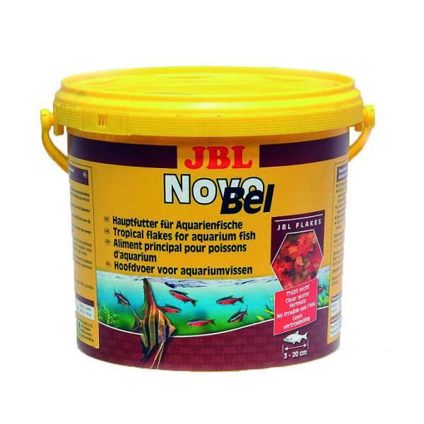 Основной корм в форме хлопьев JBL NovoBel для аквариумных рыб, 10.5 л