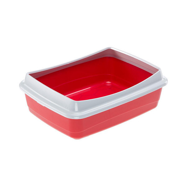 Открытый туалет Ferplast Litter Tray NIP PLUS 10 для кошек с фиксатором гигиенического мешка, 47x36x15,5 см